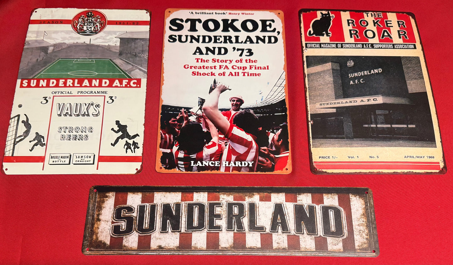 Sunderland Metal License Plate Style Sign