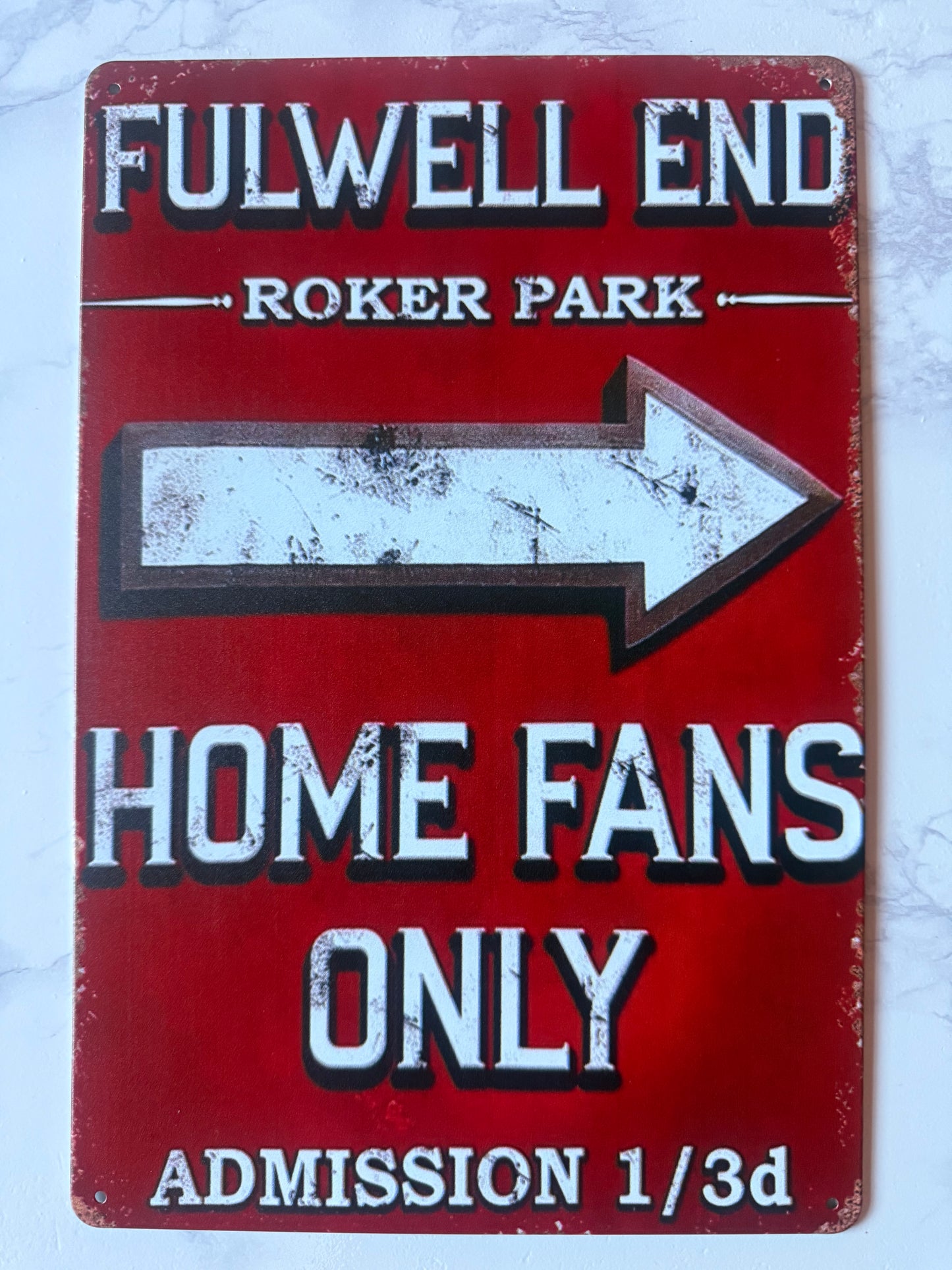 Fulwell End Roker Park Sunderland Vintage Metal Sign – 20cm x 30cm
