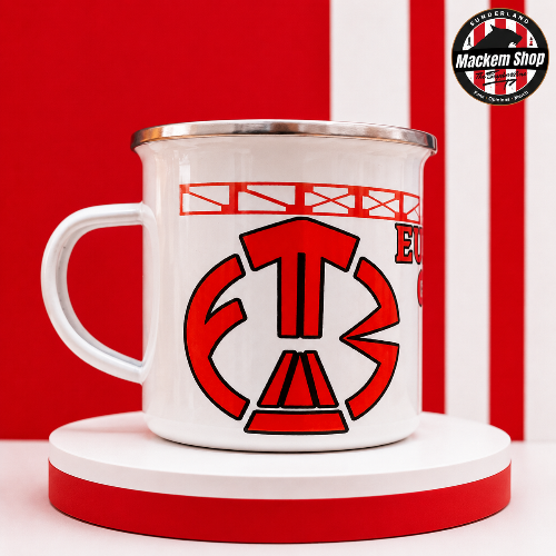 Europe Ole Ole Enamel Mug by MackemShop.