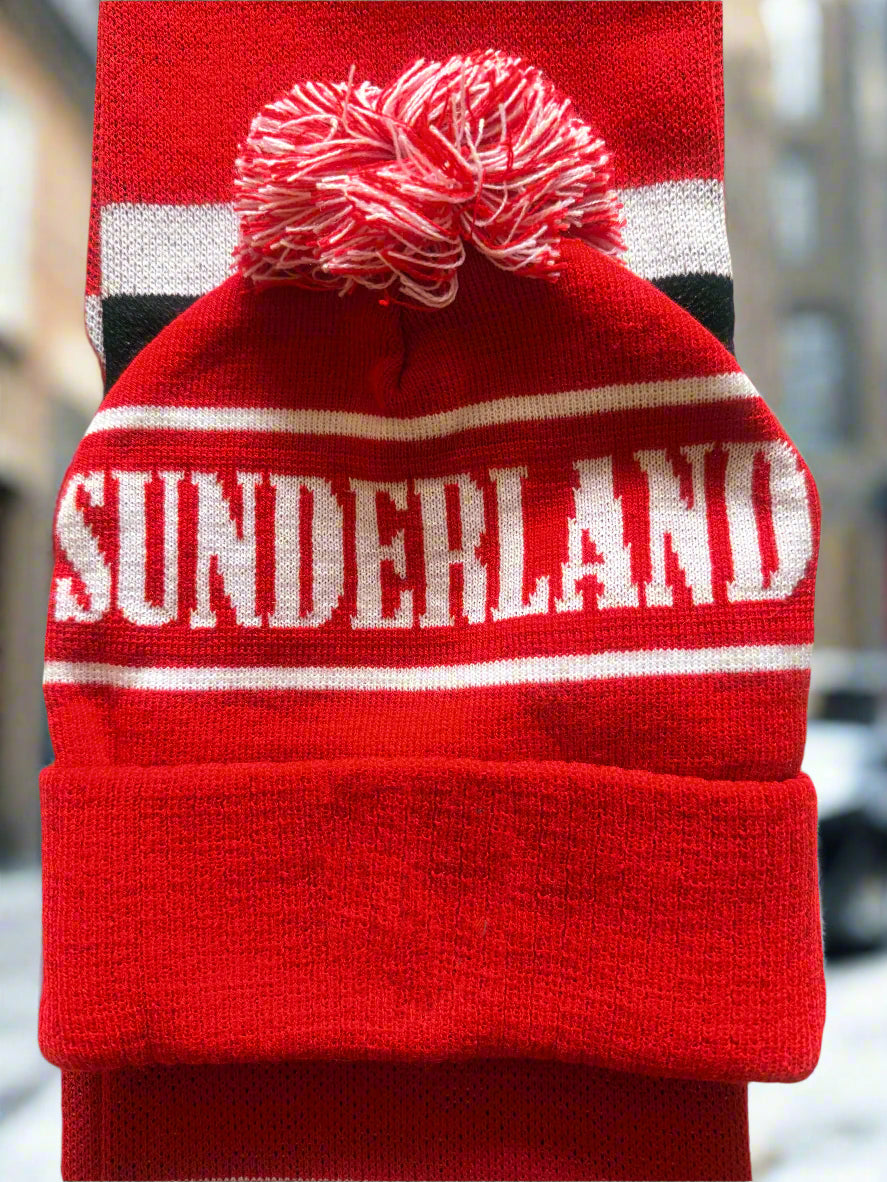 MackemShop Exclusive Sunderland Bobble Hat