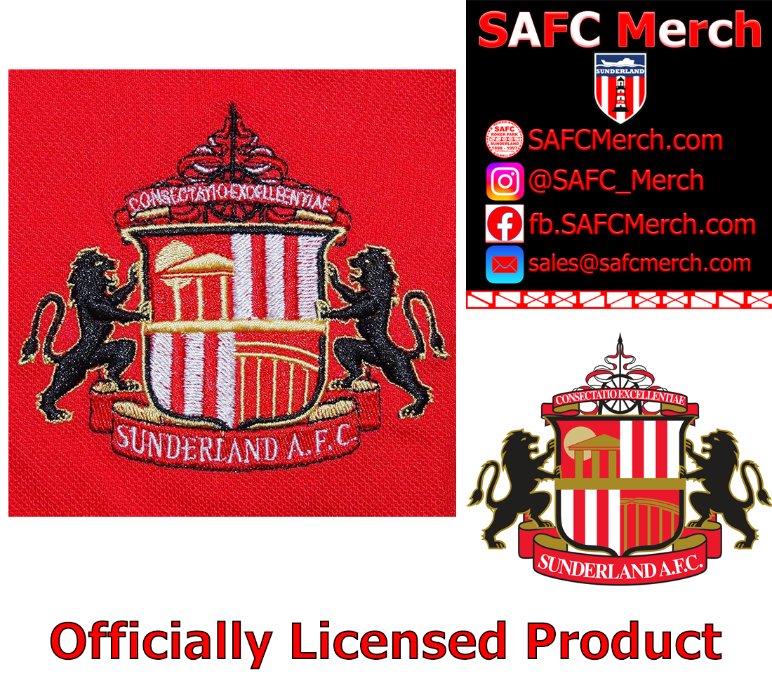 Sunderland Logo Polo - Red- Mens