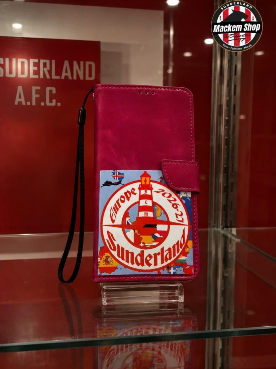 Sunderland Europe 2026-27 Red Samsung A53 Flip Style iPhone case by MackemShop.