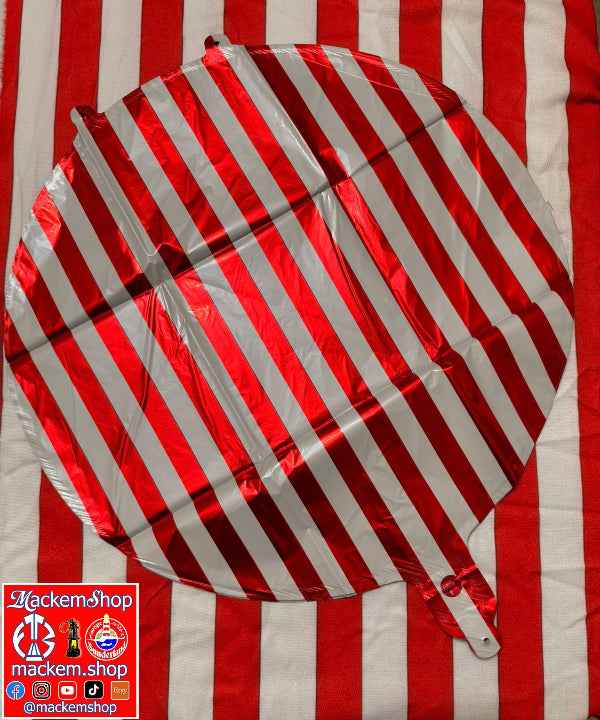 Sunderland Red & White Striped Foil Balloons | MackemShop Exclusive