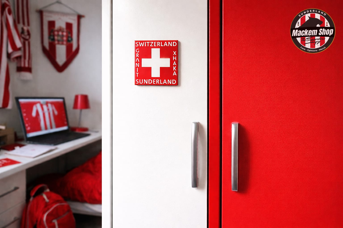 Granit Xhaka – Switzerland x Sunderland Fridge Magnet