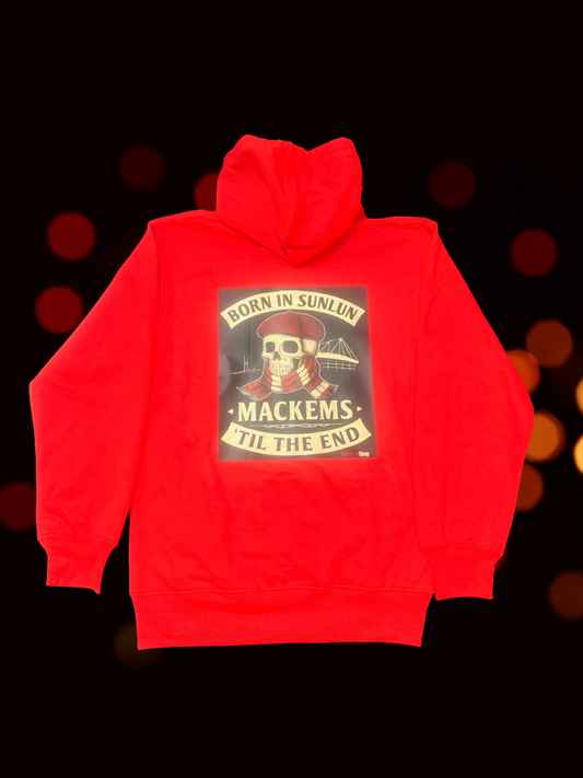 FTM Born In Sunlun Hoodie Red - MackemShop Exclusive