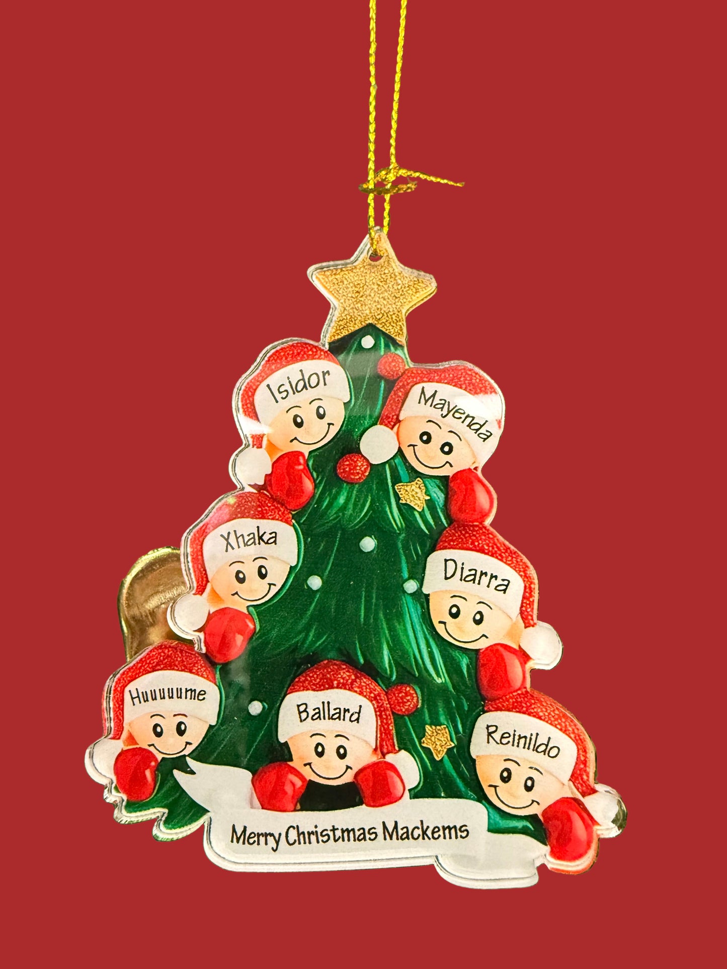 Merry Christmas Mackems Tree Ornament