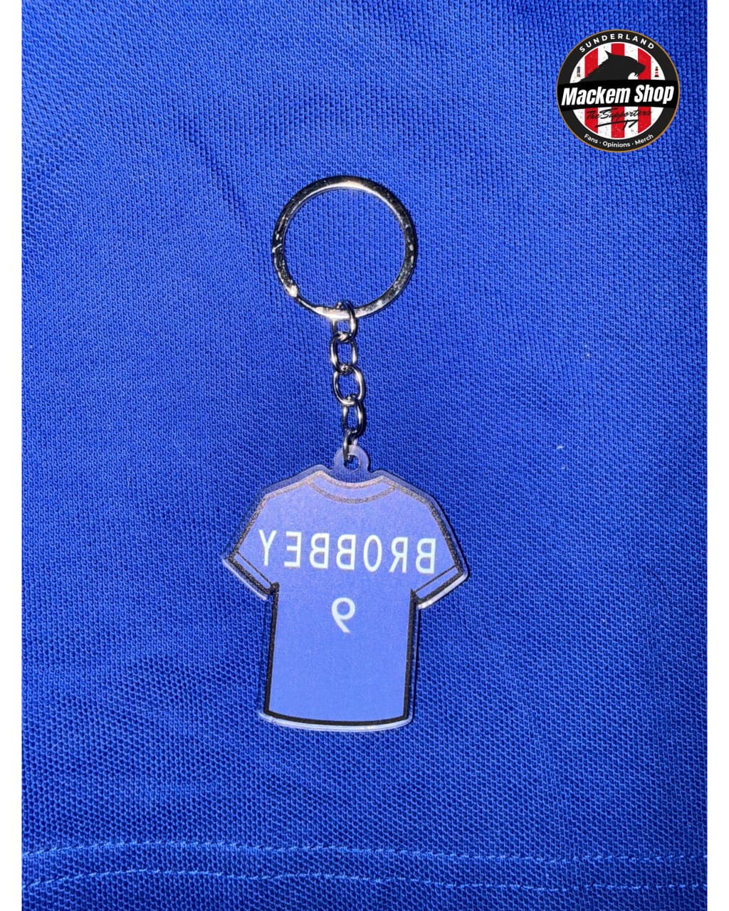 Backside of Brobbey Keychain by MackemShop.