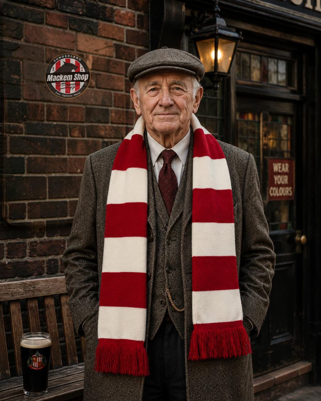 Classic Sunderland Scarf by MackemShop.