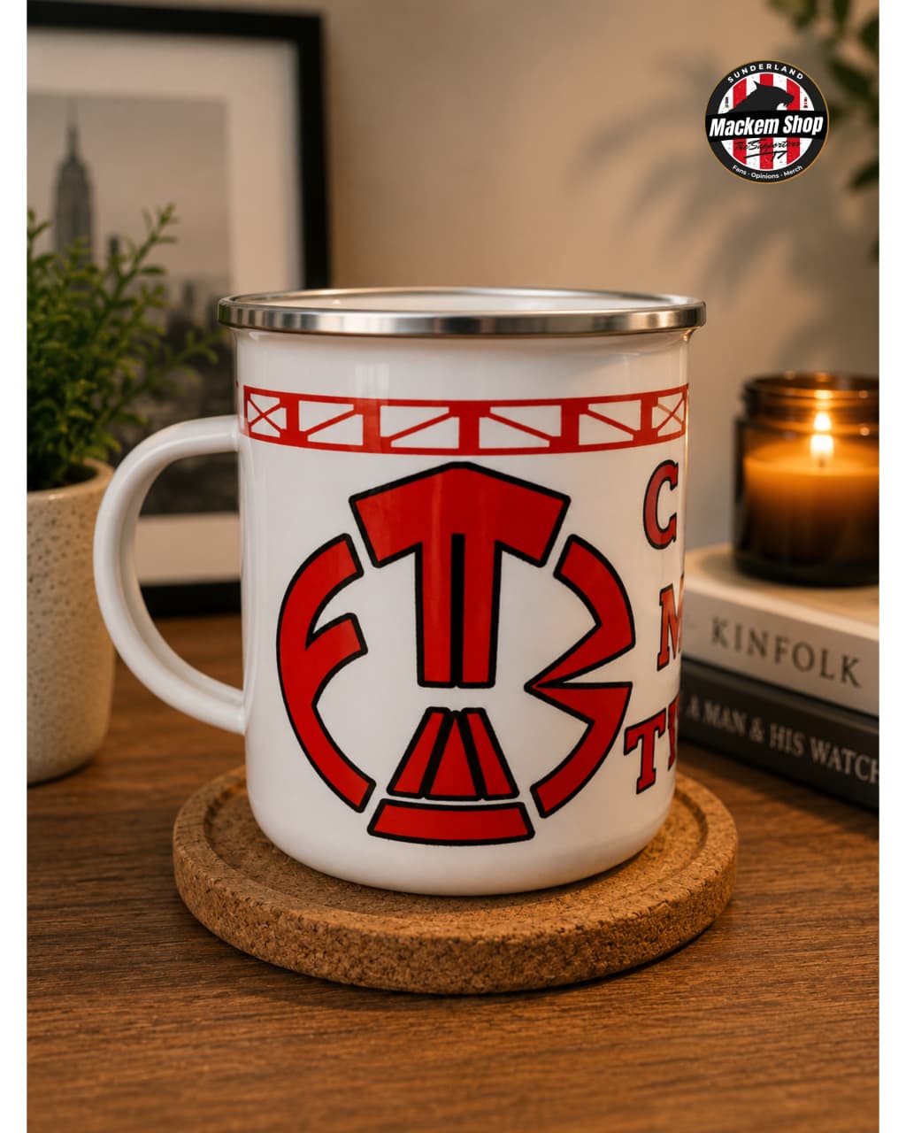 Cup O' Mag Tears Enamel Mug (330ml) by MackemShop.