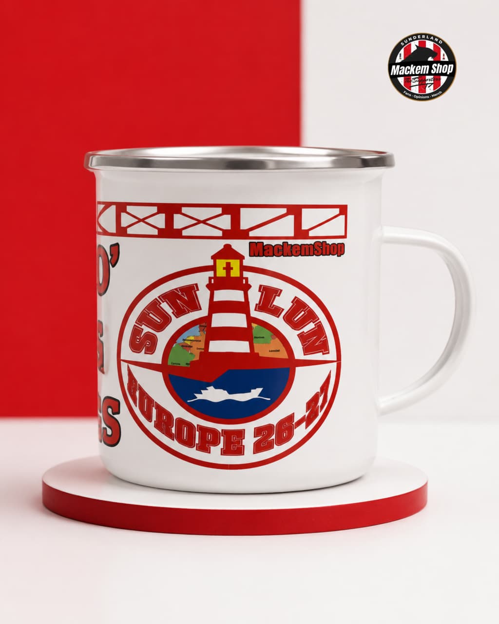 Cup O' Mag Tears Enamel Mug by MackemShop.