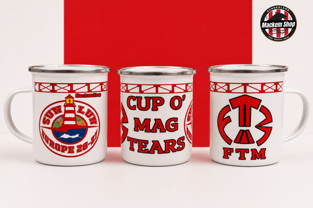 Cup O' Mag Tears Enamel Mug by MackemShop.