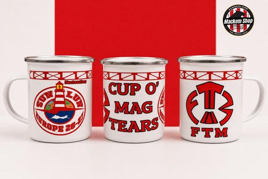 Cup O' Mag Tears Enamel Mug by MackemShop.