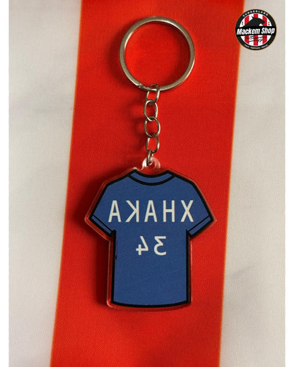 Granit Xhaka Shirt Keychain backside by MackemShop.