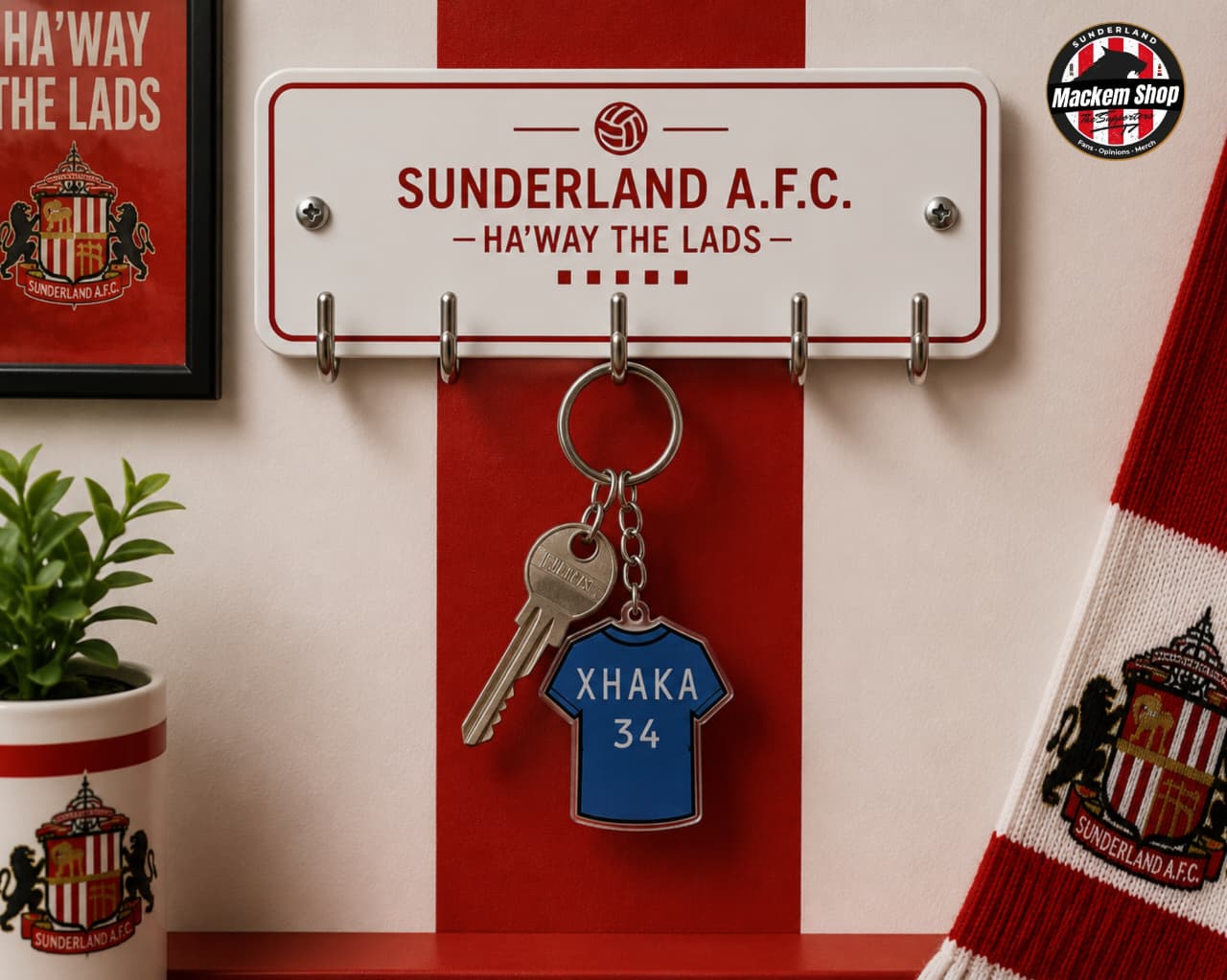 Xhaka Keychain with a Key by MackemShop.