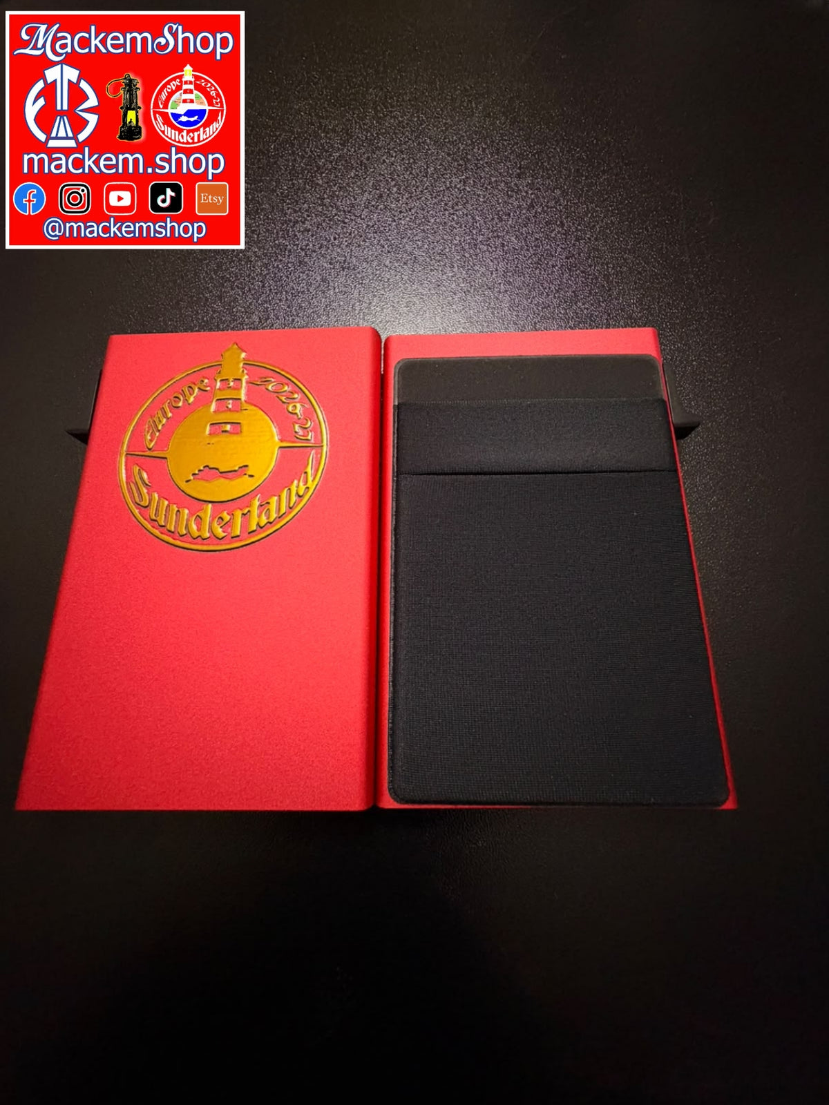 Sunderland European Tour 2026/27 Side-Opening RFID Wallet | MackemShop Exclusive