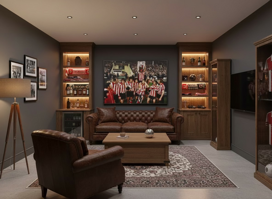 Sunderland 1973 Celebrations Canvas Print – Sunderland V Leeds Utd FA Cup Final Artwork 60cm x 90cm