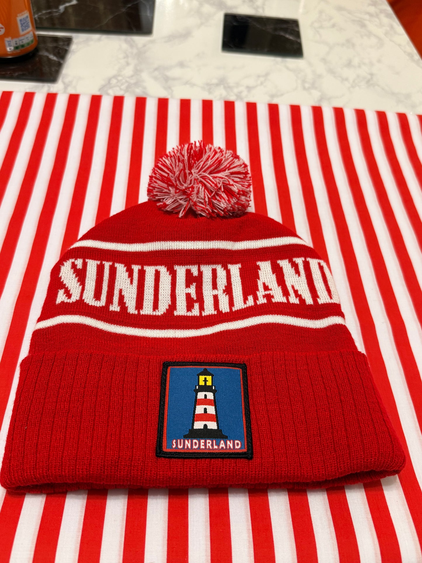 MackemShop Exclusive Sunderland Lighthouse FTM Bobble Hat