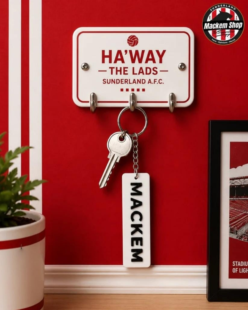 Mackem Named Keyring by Mackemshop.