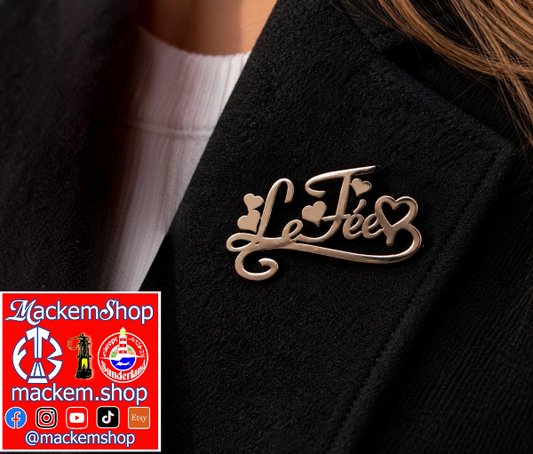 MackemLass Love Enzo Le Fée Brooch / Badge by MackemShop.