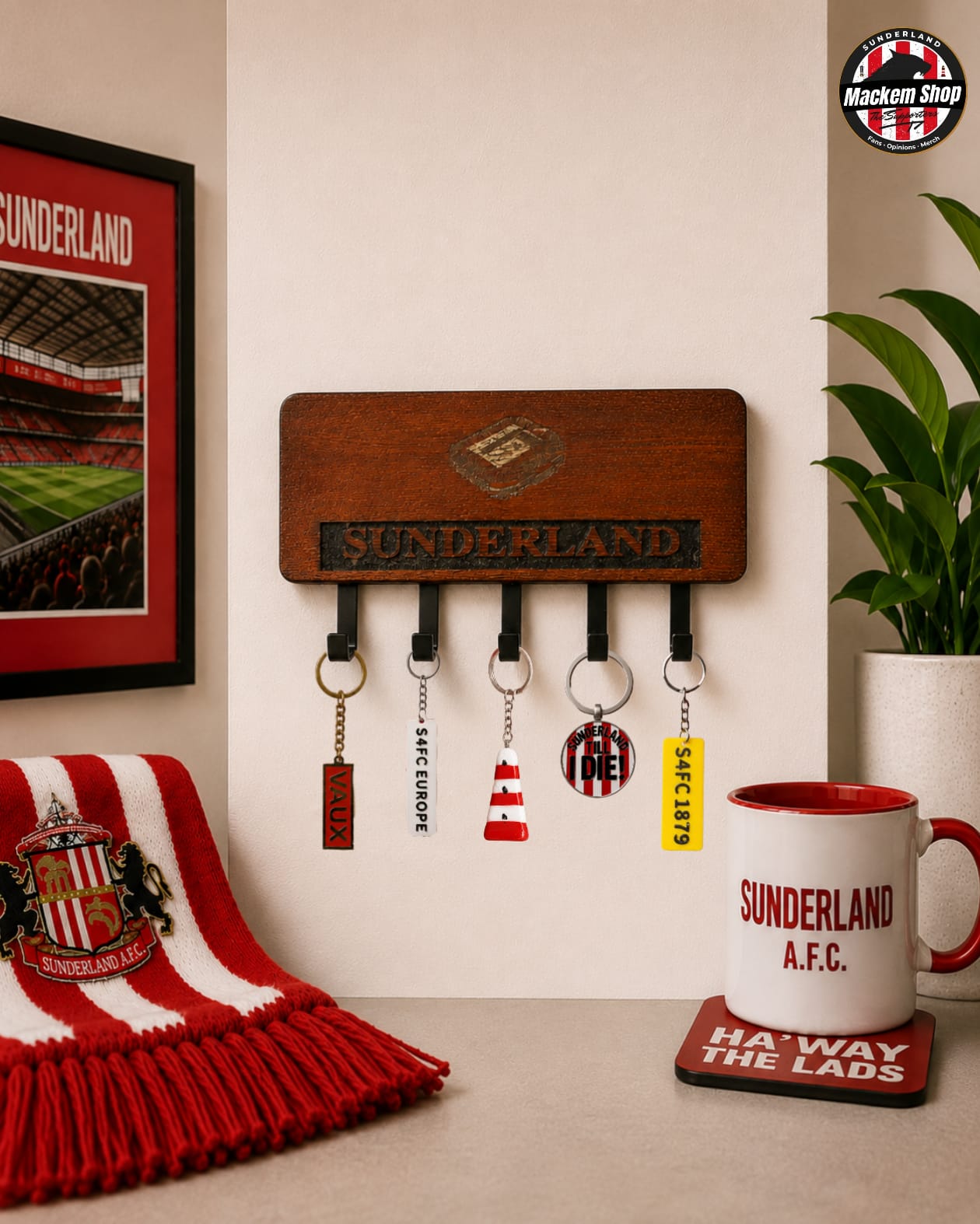 A Sunderland A.F.C inspired keychain holder by MackemShop.
