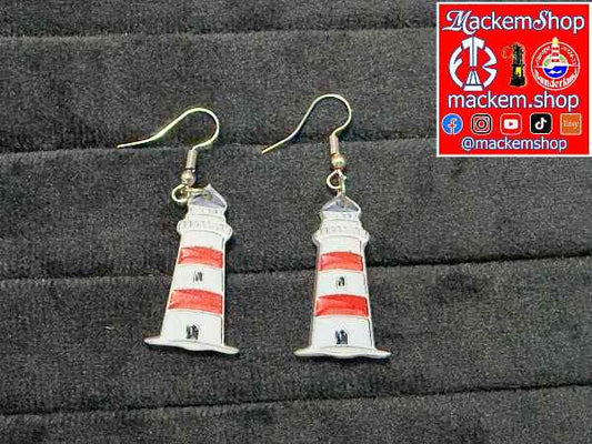 Roker Lighthouse Hand-Painted Earrings | MackemShop Exclusive