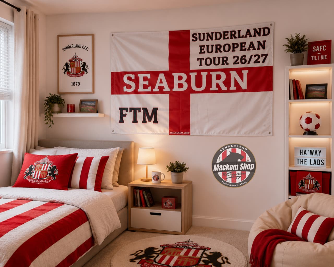 Seaburn FTM European Tour 2026/27 Flag – 5ft x 3ft | MackemShop Exclusive