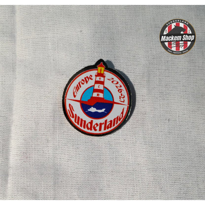 Sunderland badge on a gray background