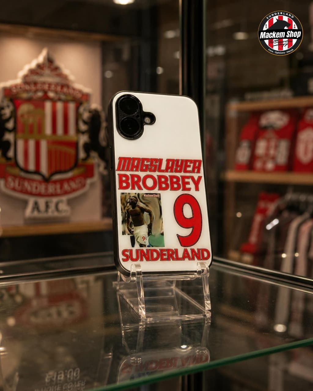 Magslayer Brobbey shirtless iPhone cover by MackemShop.