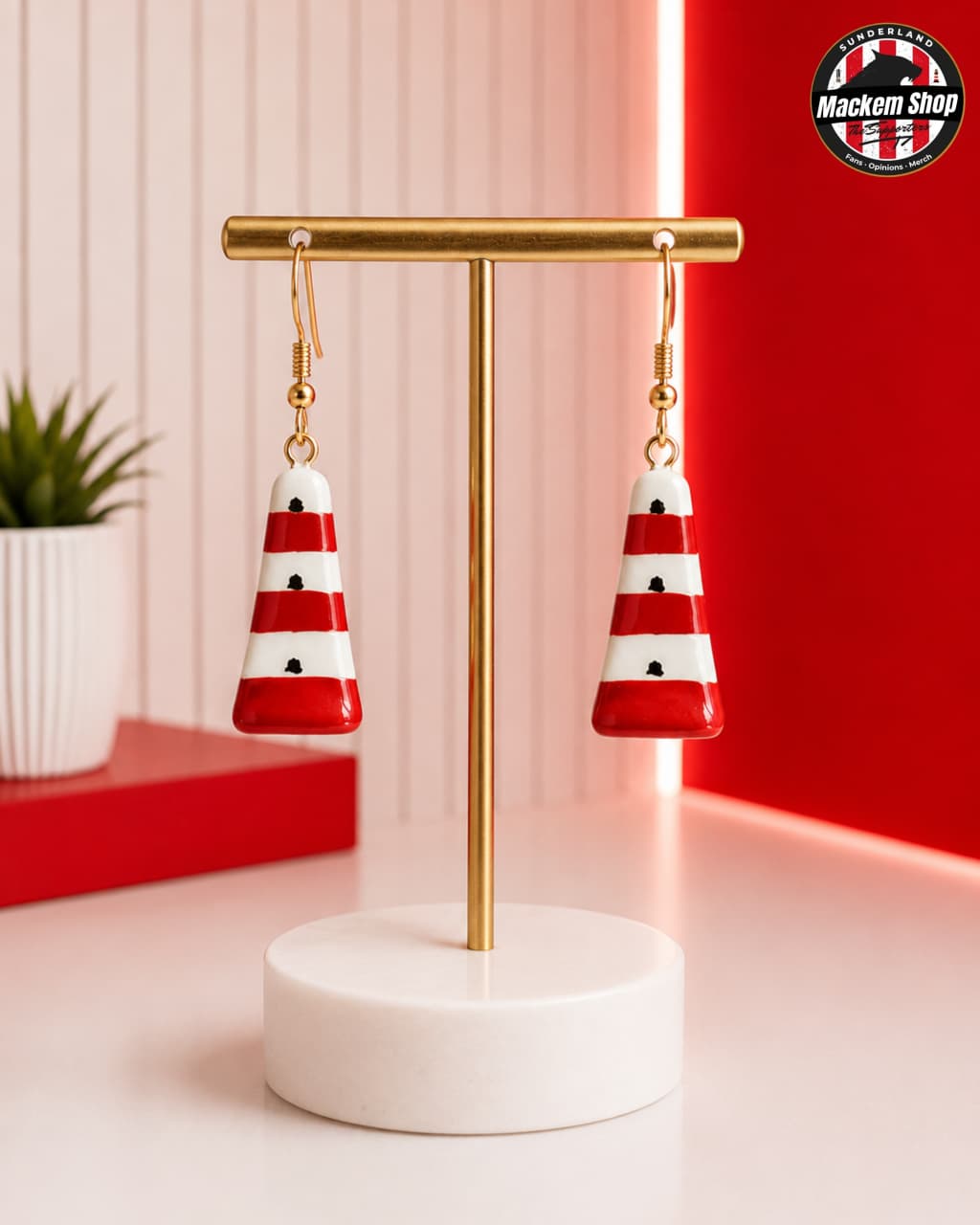 Sunderland Lighthouse Earrings by MackemShop.