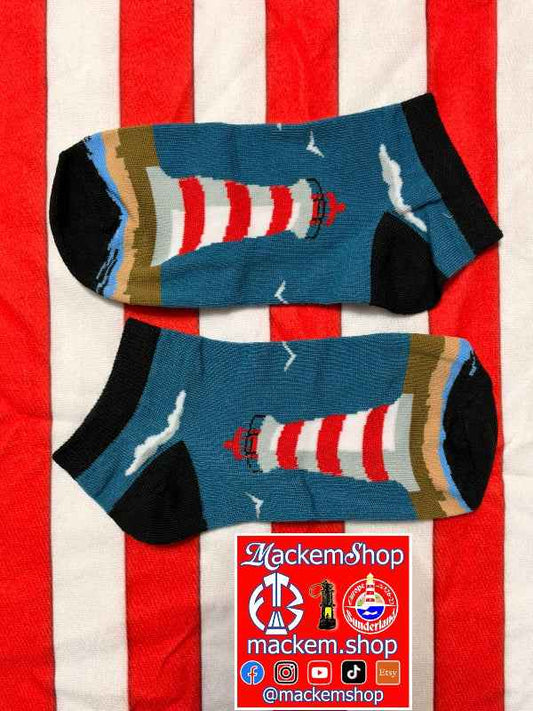 Sunderland Roker Lighthouse Trainer Socks – Ladies UK Sizes 1–6 | MackemShop Exclusive