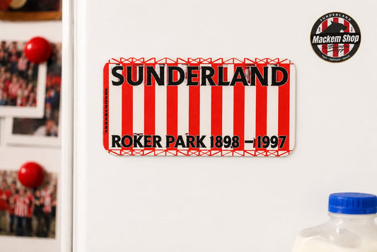 Sunderland Roker Park Fridge Magnet by MackemShop.