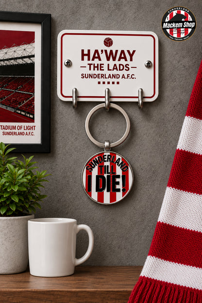 Sunderland Till I Die Round Keychain.