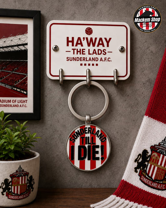 Sunderland Till I Die Round Keychain.