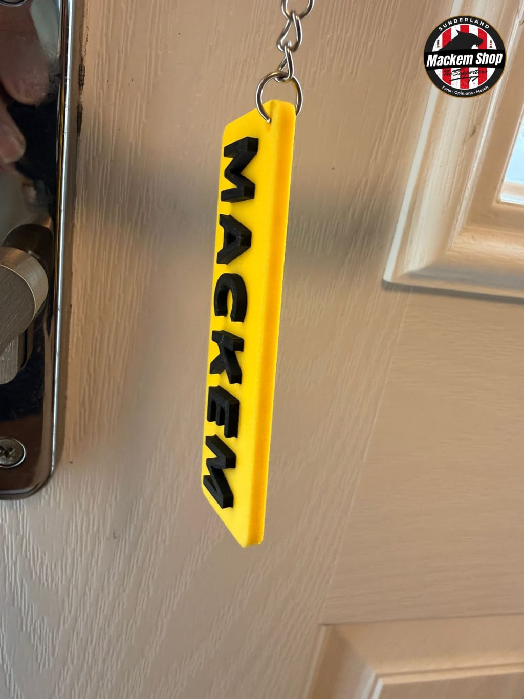 MACKEM Number Plate Keyring – MackemShop Exclusive