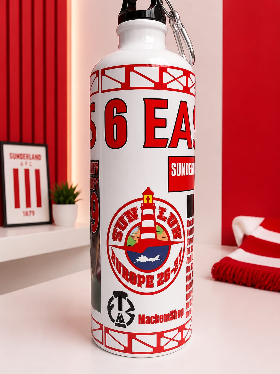 6 Easy Points – Euro Edition Water Bottle (750ml) | MackemShop Exclusive