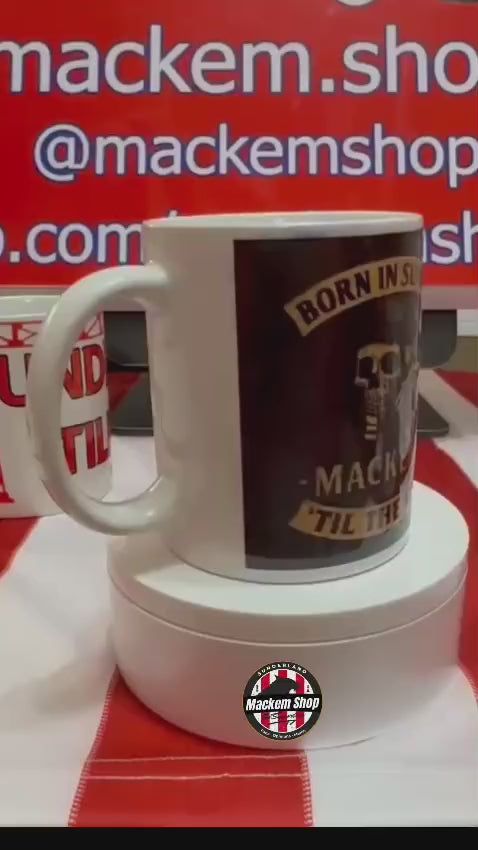 Born in sunlun mug by Mackem shop