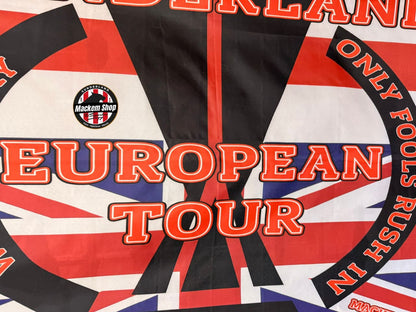  'European Tour' with Union Jack design and text flag by MackemShop.